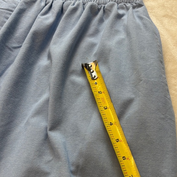 Women's Vintage Light Blue Cotton Button-Front A-Line Skirt Napa Valley - Size L - Picture 11 of 11
